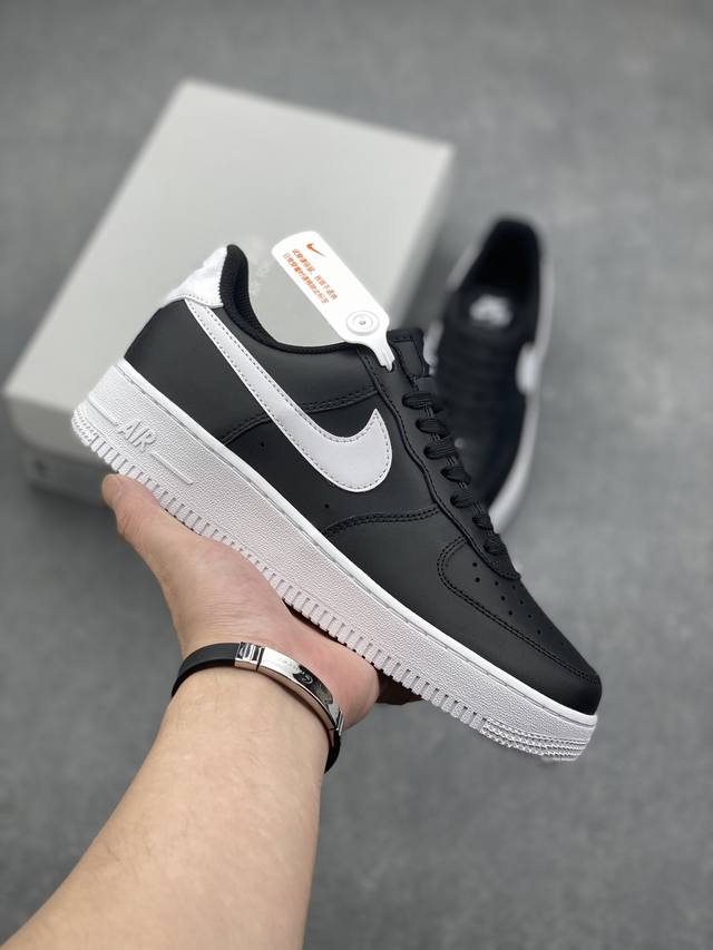 Nike Air Force 1'07 空军一号休闲运动板鞋 黑白勾 原楦头原纸板 打造纯正空军版型#专注外贸渠道 全掌内置蜂窝气垫 #原盒配件 原厂中底钢印、