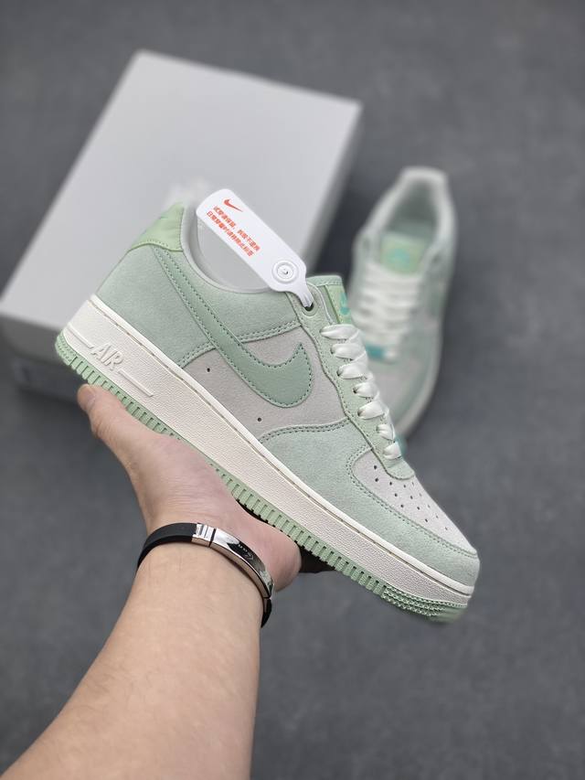 Nike Air Force 1 Low 07 浅绿 原楦头原纸板 打造纯正低帮空军版型 专注外贸渠道 全掌内置蜂窝气垫 原盒配件 原厂中底钢印、拉帮完美 货号