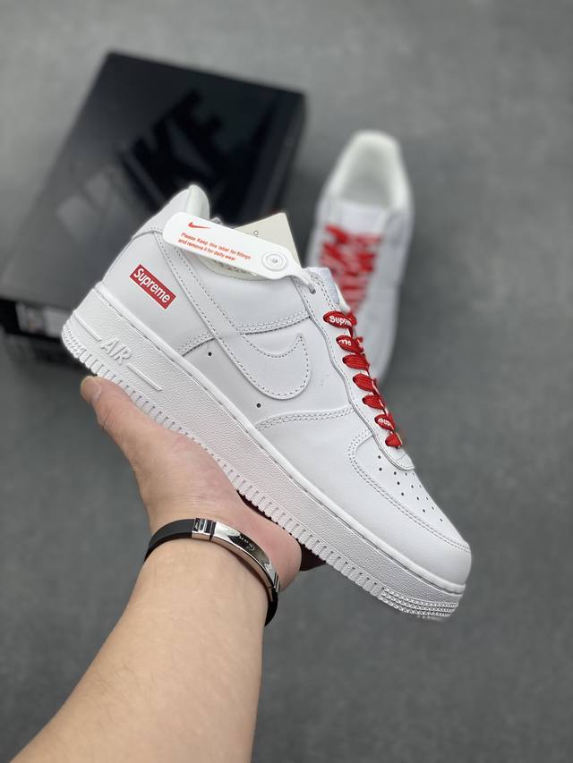 独家福利 核心特价 长期补货 Nike Air Force 1 Low Supreme联名 空军一号低帮运动休闲板鞋 原楦头原纸板 打造纯正空军版型 专注外贸渠