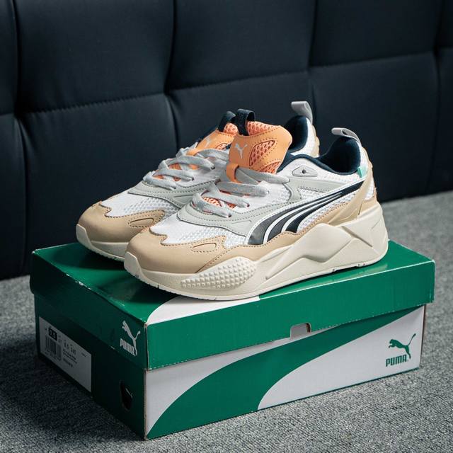 Puma Rs-X Efekt Prm官方同款 情侣款 防滑耐磨厚底面包鞋低帮板鞋 货号：390048 01 尺码：36 36.5 37.5 38 38.5 3