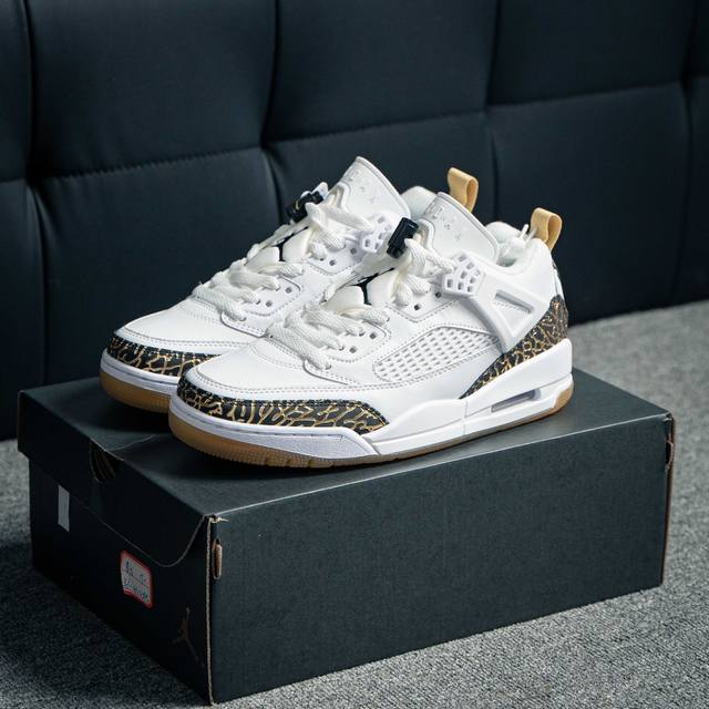 Nike Air Jordan Spizike Low White Obsidian 斯派克李混合系列低帮休闲运动文化篮球鞋 货号：Hj9019 尺码：36 3