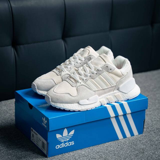 Adidas Zx930 X Eqt Never Made Pack 海外代购专供 全白麂皮 原厂大底 独家私模 麂皮拼接打造鞋面 极具复古风格 大底采用全掌