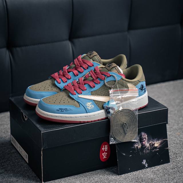 Air Jordan 1 Low 黑神话悟空 乔丹篮球鞋男女潮流板鞋 货号：Ch6336 015 尺码：36 36.5 37.5 38 38.5 39 40 4