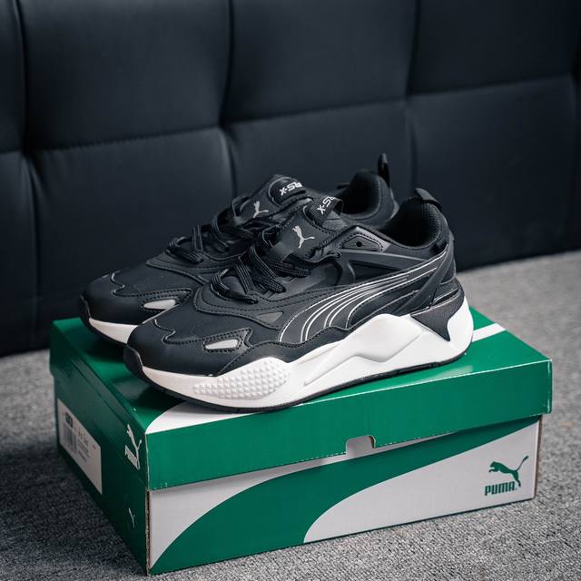 Puma Rs-X Efekt Prm官方同款 情侣款 防滑耐磨厚底面包鞋低帮板鞋 货号：390048 01 尺码：36 36.5 37.5 38 38.5 3