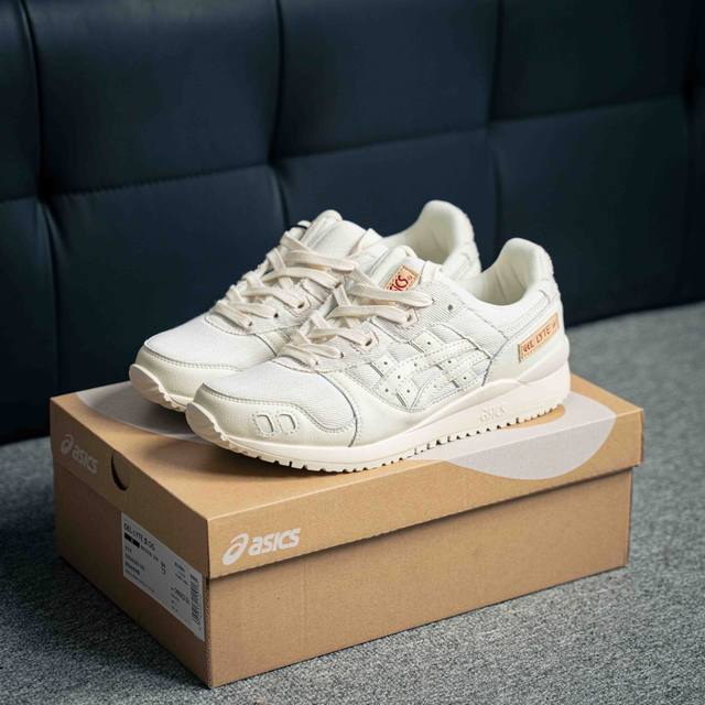 Costs X Asics 亚瑟士 Gel-Lyte Iii Og 联名款复古低帮运动休闲跑步鞋 货号：1201A530-100 尺码：36 37 37.5 3