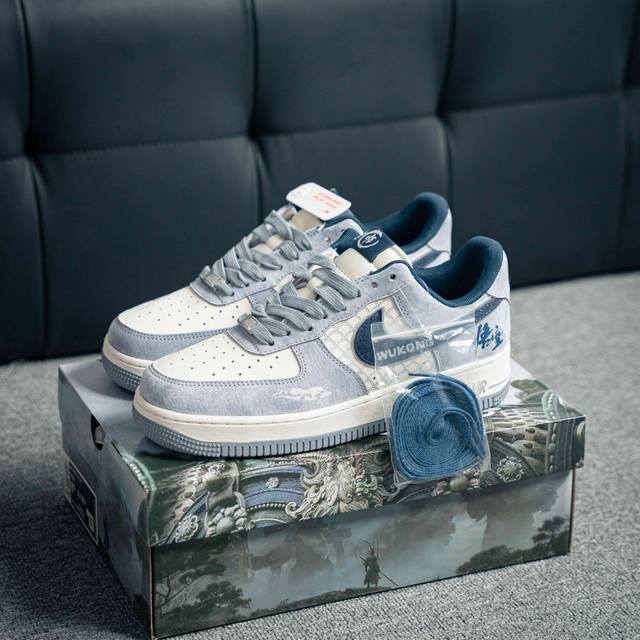 Air Force 1 Low 黑神话悟空 原装级别 原楦头原纸板 打造纯正空军版型专注外贸渠道 全掌内置蜂窝气垫 原盒配件 原厂中底钢印、拉帮完美 货号：Dm