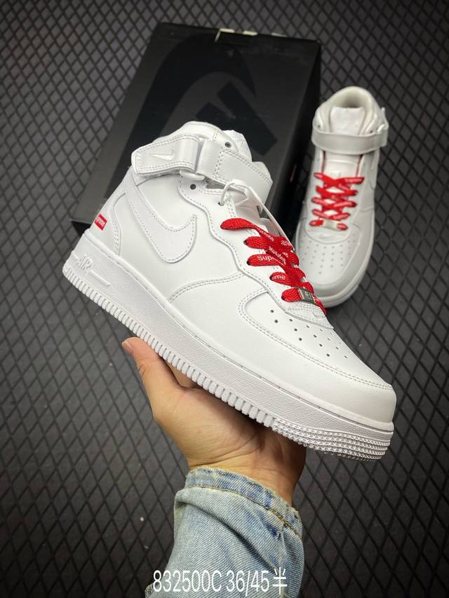 公司级nike Air Force 1 Mid 07 原楦头原纸板 打造纯正中帮空军版型 专注外贸渠道 全掌内置蜂窝气垫 原盒配件 原厂中底钢印、拉帮完美 官方