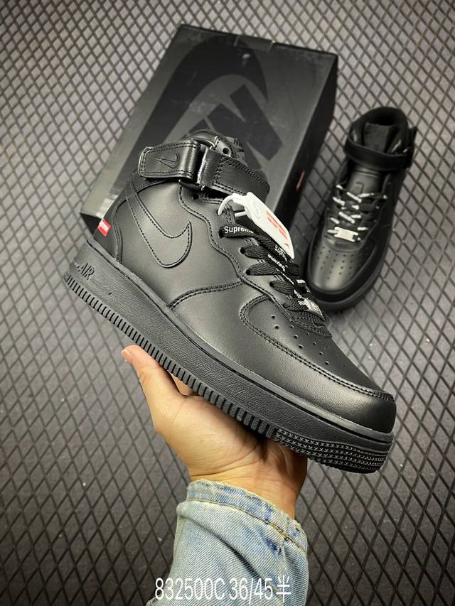 公司级nike Air Force 1 Mid 07 原楦头原纸板 打造纯正中帮空军版型 专注外贸渠道 全掌内置蜂窝气垫 原盒配件 原厂中底钢印、拉帮完美 官方