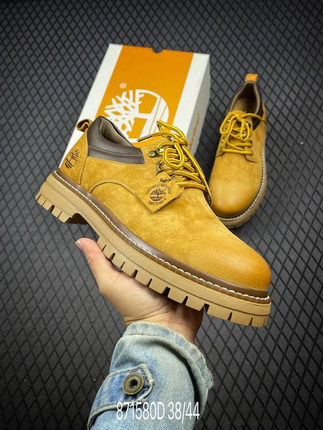 新货#Timberland 天伯伦 添柏岚经典款 24Ss新款低帮 经典再造 全新升级 广东大厂品质 原盒原包装 面料采用意大利顶级磨砂牛皮 搭配防臭防腐真皮乳