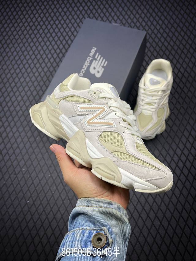 Joe Freshgoods X New Balance Nb9060 联名款 复古休闲运动慢跑鞋 鞋款灵感源自设计师本人对夏日的怀日回忆。鞋面大身由空间双格及