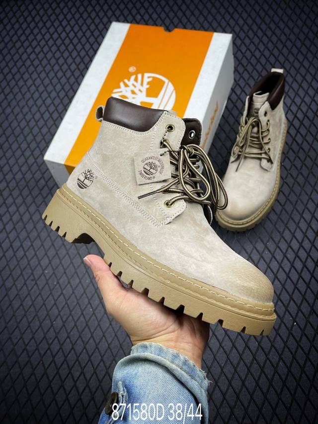 新货#Timberland添柏岚 天伯伦户外中帮休闲大黄靴系列 广东大厂品质 原盒原包装 面料采用意大利顶级磨砂细纹牛皮 搭配防臭防腐真皮乳胶鞋垫 给您完美的穿