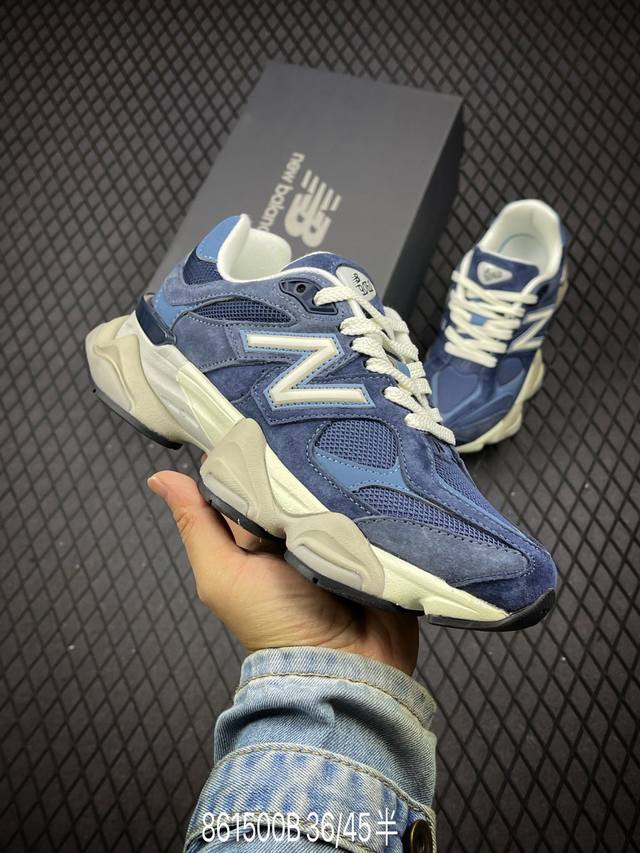 公司级new Balance 公司级版本 Nb9060 联名款 复古休闲运动慢跑鞋 鞋款灵感源自设计师本人对夏日的怀日回忆。鞋面大身由空间双格及磨砂鞋面拼接而生