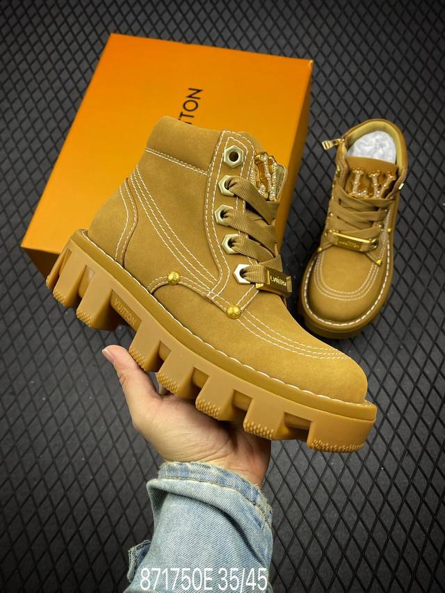 嘉尔同款纯原 中山大厂出品 Louis Vuitton X Timberland#王炸联名 Pharrell Williams充分发挥了作为louis Vuit