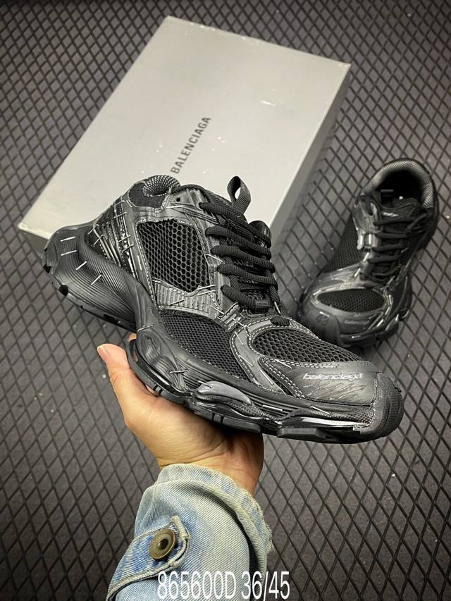 公司级balenciaga巴黎世家 Stapler 订书机鞋订书钉 圆头系带低帮 老爹鞋 货号:803681 W3St4 1000 尺码:36-45 编码:86