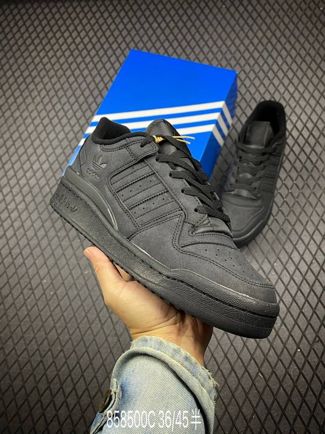 公司级阿迪达斯 Adidas Forum Low Cl低帮百搭潮流休闲运动板鞋 以复古篮球鞋的外形为基础 采用皮革拼接简约百搭 更加贴合舒适 中底内侧网格造型起