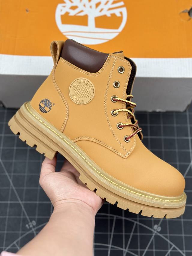 核心私 Timberland 添柏岚 天伯伦 秋冬新款 户外休闲时尚马丁靴系列 全新工艺升级 广东大厂出品 原盒原包装 面料采用意大利进口防水牛皮 ，搭配防臭防