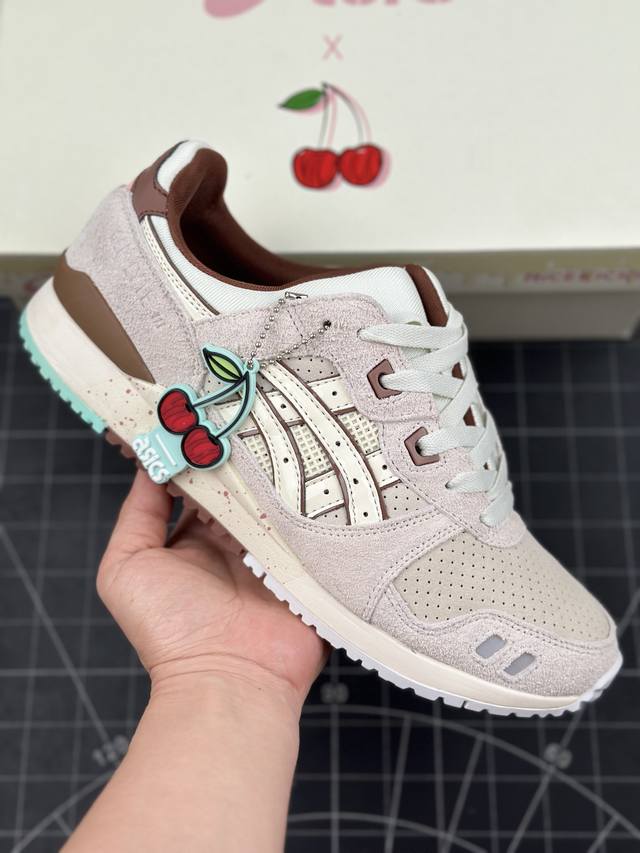 核心私 公司级asics Gel-Lyte Iii Og系列低帮经典复古休闲运动跑步鞋 采用硬质牛剖革组合透气针织鞋面材质 升级eva全新缓震中底部位科技组合耐