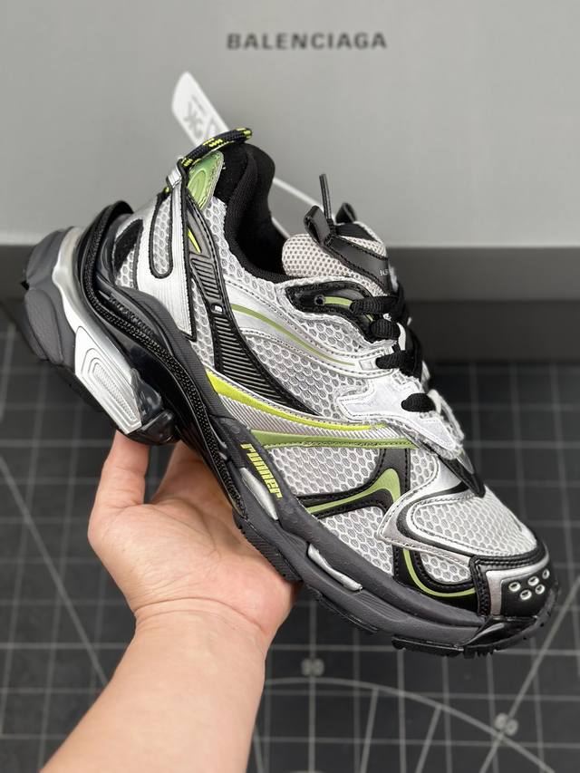 核心私 Ok版 高奢品牌-巴黎世家balenciaga Runner Sneaker 慢跑系列低帮复古野跑潮流姥爹风百搭休闲运动慢跑鞋 男女鞋原版一致配件防尘袋