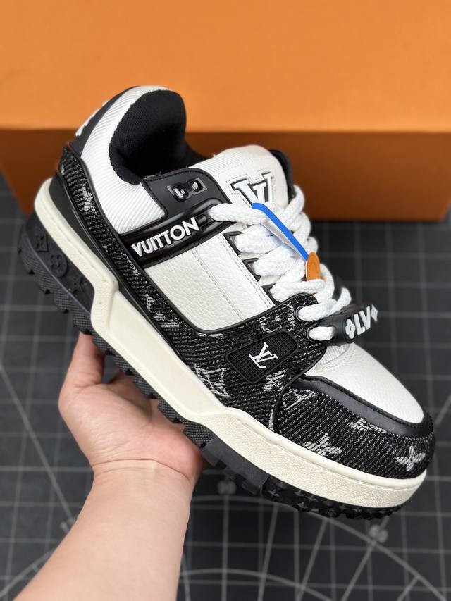 核心私 Louis Vuitton 路易威登 Lv Trainer 低帮休闲板鞋 海淘代购同渠道品质 品质提升 高端零售 外贸充正专供 原版购入开发 Zp级全套