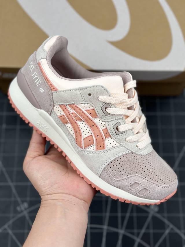 核心私 公司级asics Gel-Lyte Iii Og系列低帮经典复古休闲运动跑步鞋 采用硬质牛剖革组合透气针织鞋面材质 升级eva全新缓震中底部位科技组合耐