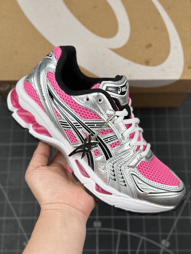 核心私 Asics Gel-Kayano 14 亚瑟士运动休闲透气专业跑鞋 #采用工程弹性双层再生针织密度鞋面材质，后跟3D可视gel缓震乳胶物料 #升级ff