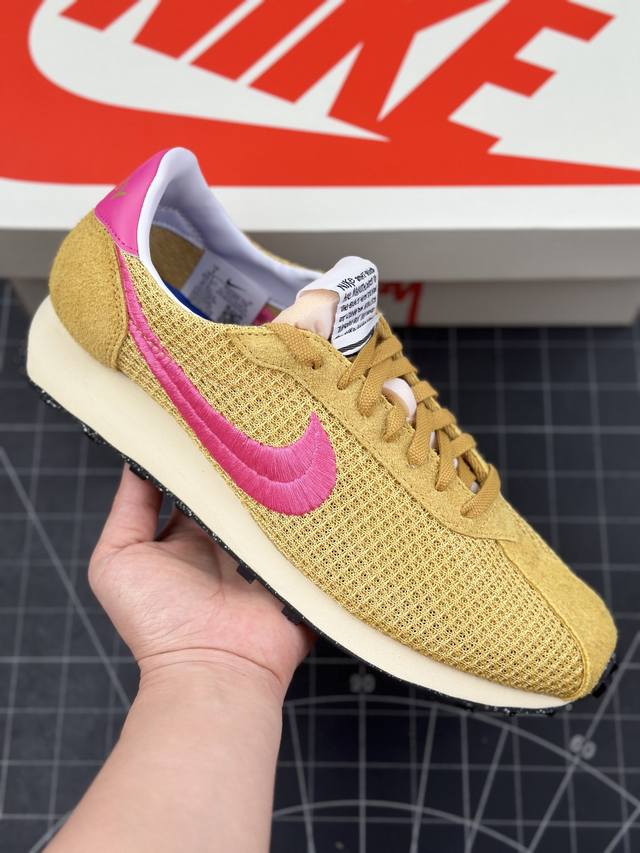 核心私 公司级nike Roshe Run Ld- 0 X Stussy 华夫一代系列华夫复古休闲运动慢跑鞋 美国元祖街头潮牌-斯图西联手nike 打造 Ld-