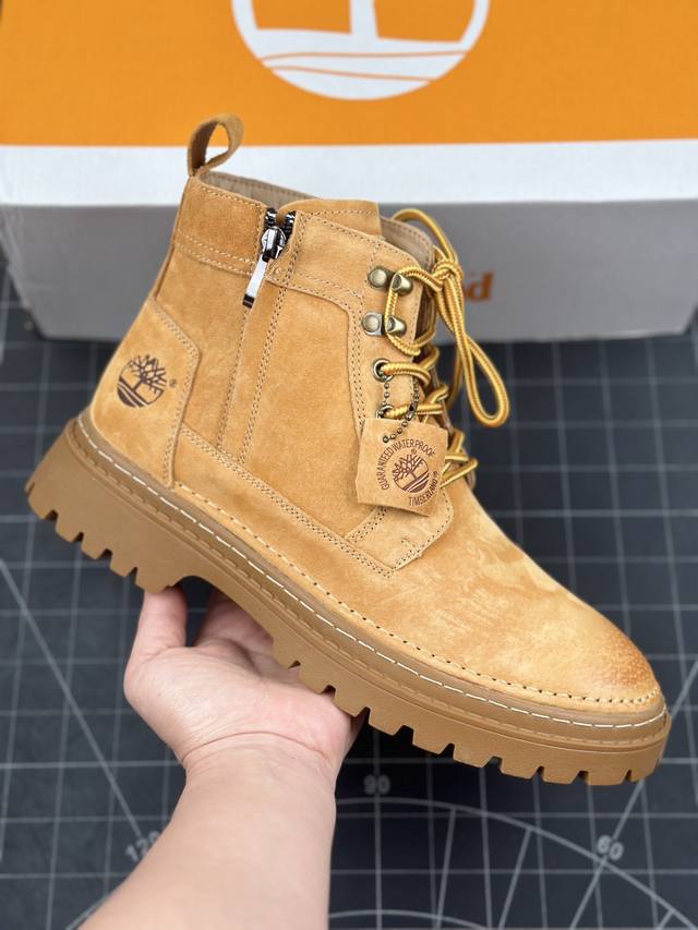 核心私 新货#Timberland添柏岚 天伯伦户外休闲大黄靴系列 #广东大厂品质 原盒原包装 侧拉链设计风格 时尚潮流百搭 面料采用意大利顶级磨砂细纹牛皮 搭