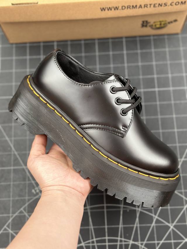 国庆福利 特价本地 核心私 Dr.Martens 马汀博士马丁靴 1461系列3孔低帮牛津厚底款 增高4-5厘米 女款全码开售 某物同香港代购 同一批次订单 公