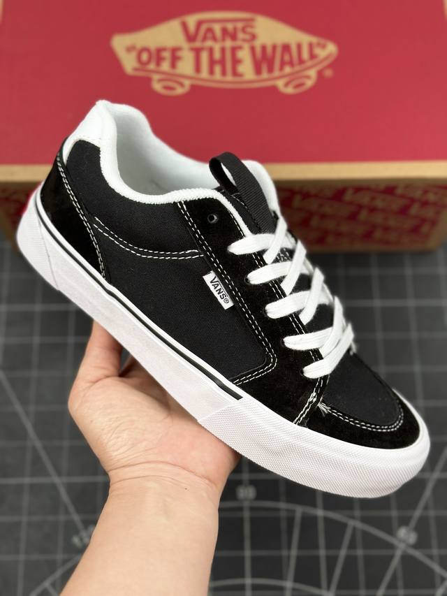 核心私 专业为滑板而生,范斯vans Knu Skool Chukka Push Skate Tone Black 推进系列低帮复古硫化休闲运动滑板板鞋 男女鞋