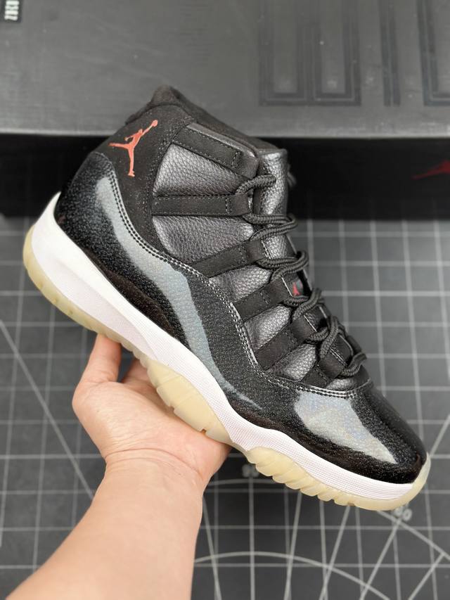 核心私 公司级air Jordan 11 Retro 耐克迈克尔 乔丹aj11代复古中帮文化休闲运动篮球鞋 原厂档案开模大底 共3层贴合工艺 三层中间加入海玻璃