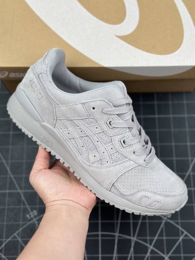 核心私 公司级asics Gel-Lyte Iii Og系列低帮经典复古休闲运动跑步鞋 采用硬质牛剖革组合透气针织鞋面材质 升级eva全新缓震中底部位科技组合耐