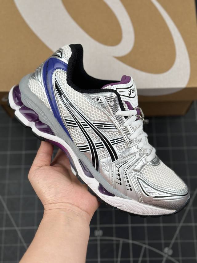 核心私 Asics Gel-Kayano 14 亚瑟士运动休闲透气专业跑鞋 #采用工程弹性双层再生针织密度鞋面材质，后跟3D可视gel缓震乳胶物料 #升级ff