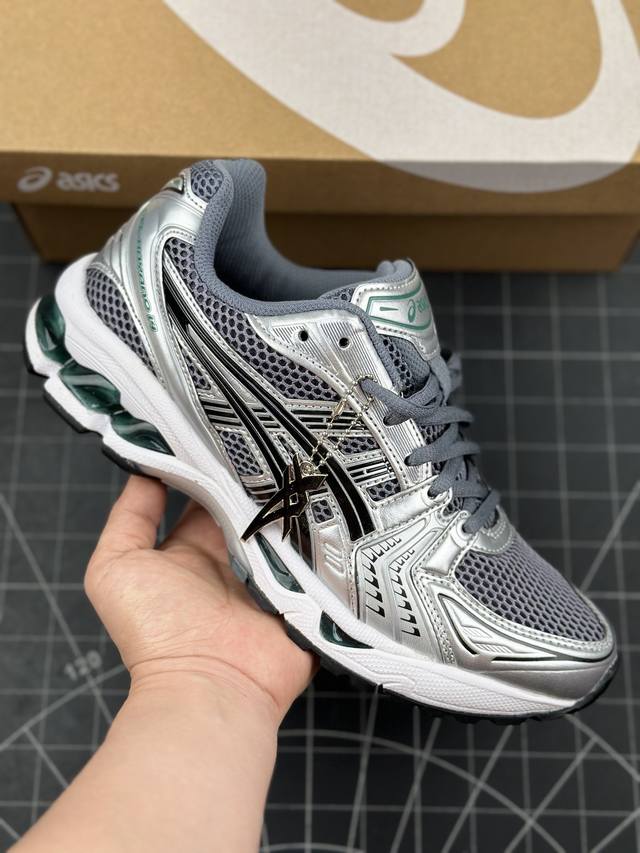 核心私 Asics Gel-Kayano 14 亚瑟士运动休闲透气专业跑鞋 #采用工程弹性双层再生针织密度鞋面材质，后跟3D可视gel缓震乳胶物料 #升级ff