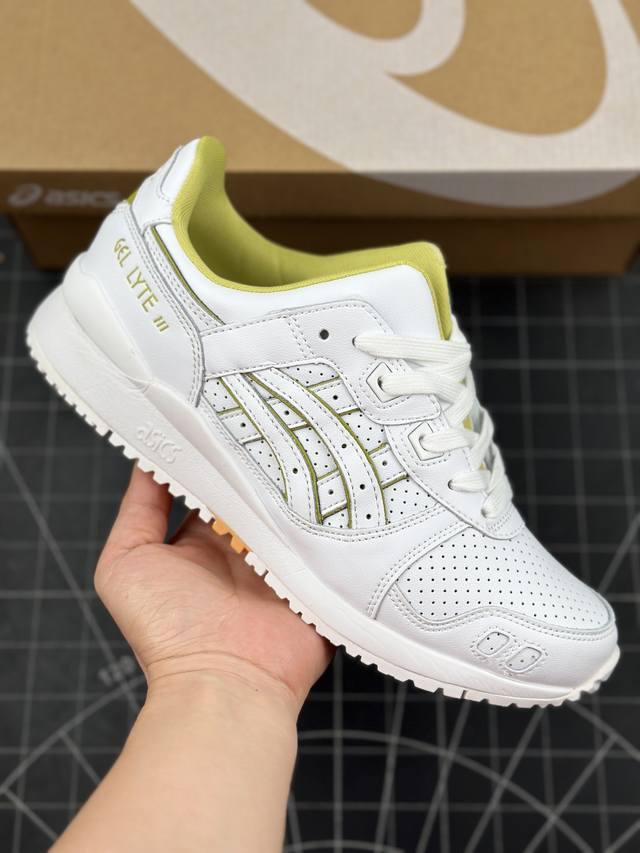 核心私 公司级asics Gel-Lyte Iii Og系列低帮经典复古休闲运动跑步鞋 采用硬质牛剖革组合透气针织鞋面材质 升级eva全新缓震中底部位科技组合耐