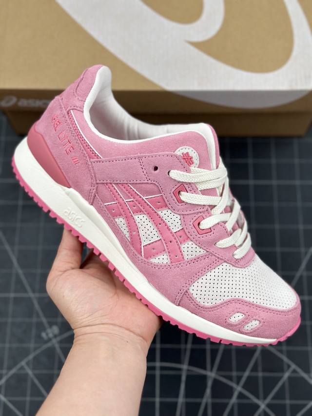 核心私 公司级asics Gel-Lyte Iii Og系列低帮经典复古休闲运动跑步鞋 采用硬质牛剖革组合透气针织鞋面材质 升级eva全新缓震中底部位科技组合耐