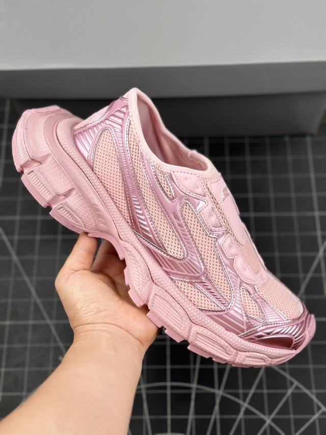 核心私 Vg版 Balenciaga 3Xl Slip On Sneakers 巴黎世家十代网布系带一脚蹬低帮走秀复古老爹鞋 全套原纸板楦头开发 最原汁原味的灵