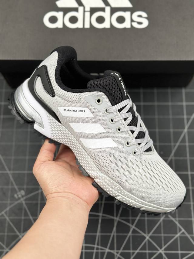 核心私 阿迪达斯adidas Sports Life Shoes织物减震防滑耐磨透气 低帮跑步鞋 马拉松贾卡轻质透气休闲运动跑鞋登山鞋 鞋底搭载continen