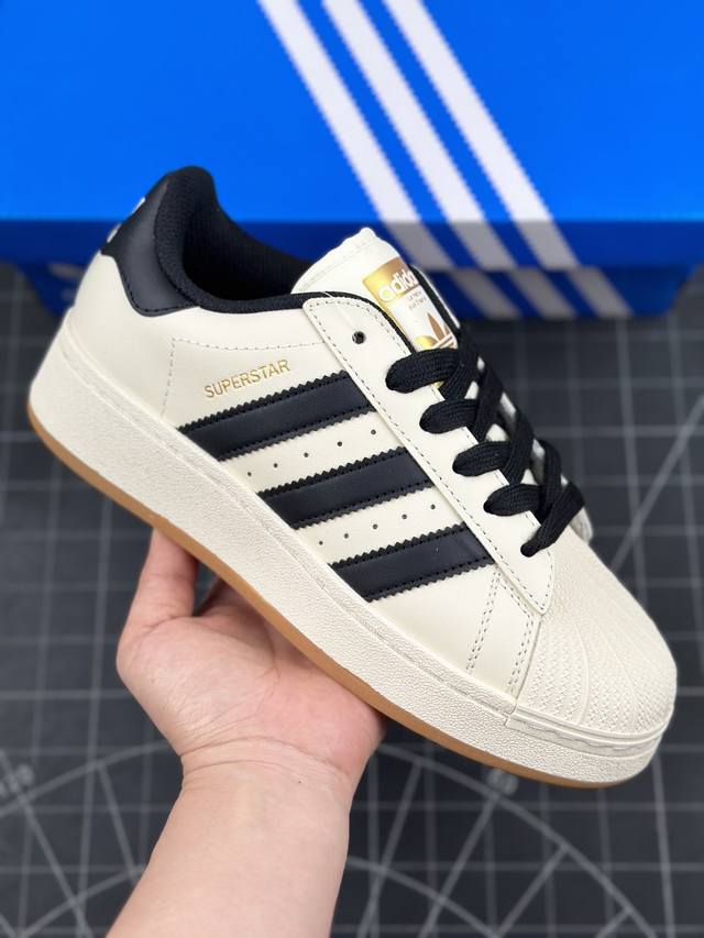 核心私 Adidas Originals Superstar Xlg 贝壳头厚底休闲板鞋 官方新款 专柜同步配色 原鞋开发 版型正确 原底原料 全鞋采用原厂sd