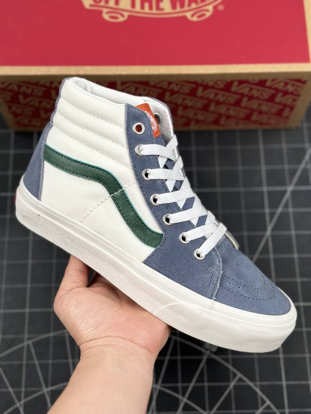 核心私 Vans 范斯 Sk8-Hi 运动休闲高帮板鞋 工艺：硫化1:1 重量1:1、真标、原钢印、材质标、鞋型标、合格证 货号：Vn0A5Jmjblg T1S