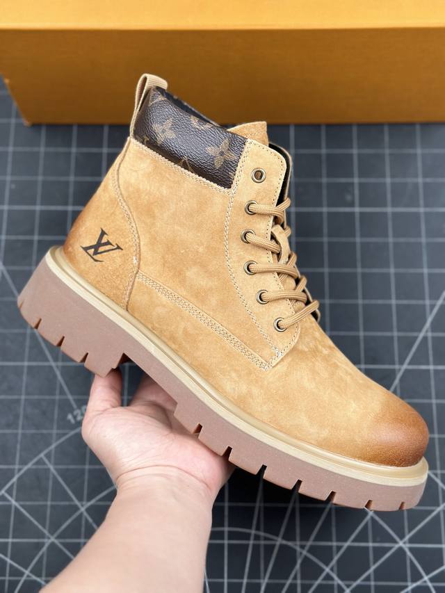 核心私 新货louis Vuitton 路易威登 Lv 24Ss秋冬新款休闲大黄靴 Pharrell Williams充分发挥了作为louis Vuitton创