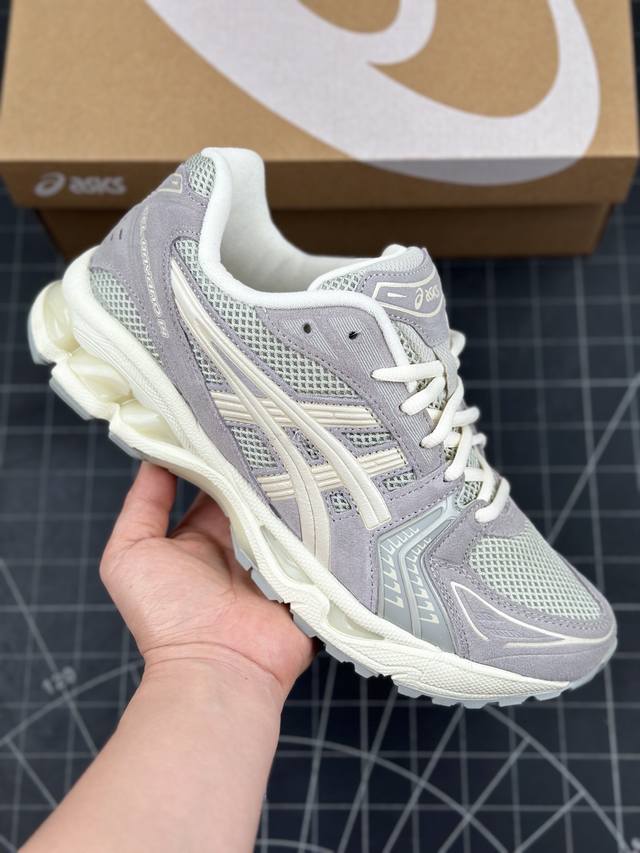 核心私 Asics Gel-Kayano 14 亚瑟士运动休闲透气专业跑鞋 #采用工程弹性双层再生针织密度鞋面材质，后跟3D可视gel缓震乳胶物料 #升级ff