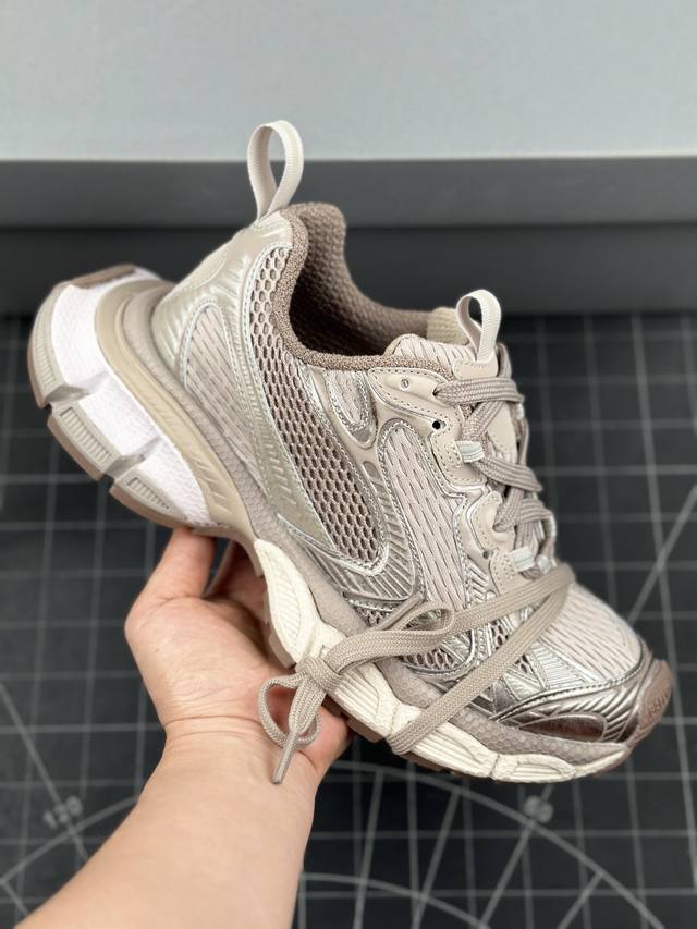 核心私 I8版 法国高端奢侈品牌-巴黎世家balenciaga 3Xl Sneakers 3+系列低帮复古阔型底姥爹风潮流百搭休闲慢跑鞋 男女鞋配件防尘袋及附送