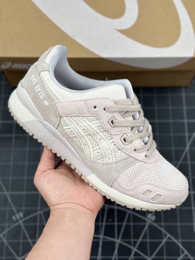 核心私 公司级asics Gel-Lyte Iii Og系列低帮经典复古休闲运动跑步鞋 采用硬质牛剖革组合透气针织鞋面材质 升级eva全新缓震中底部位科技组合耐