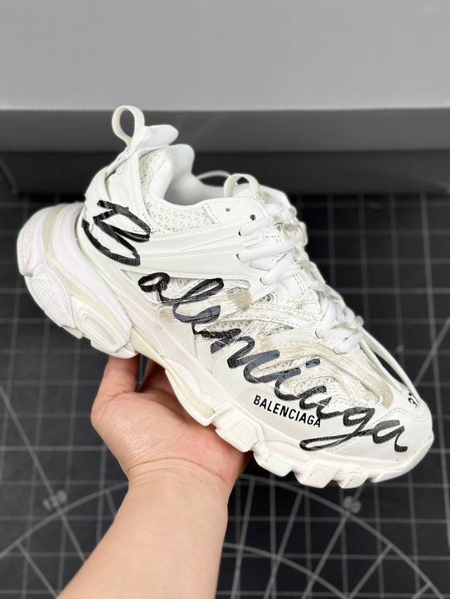 核心私 Ok版 法国高端奢侈品牌-巴黎世家balenciaga Track Sneaker 代复古野跑姥爹潮流百搭慢跑鞋 Balenciaga 巴黎世家 男女鞋