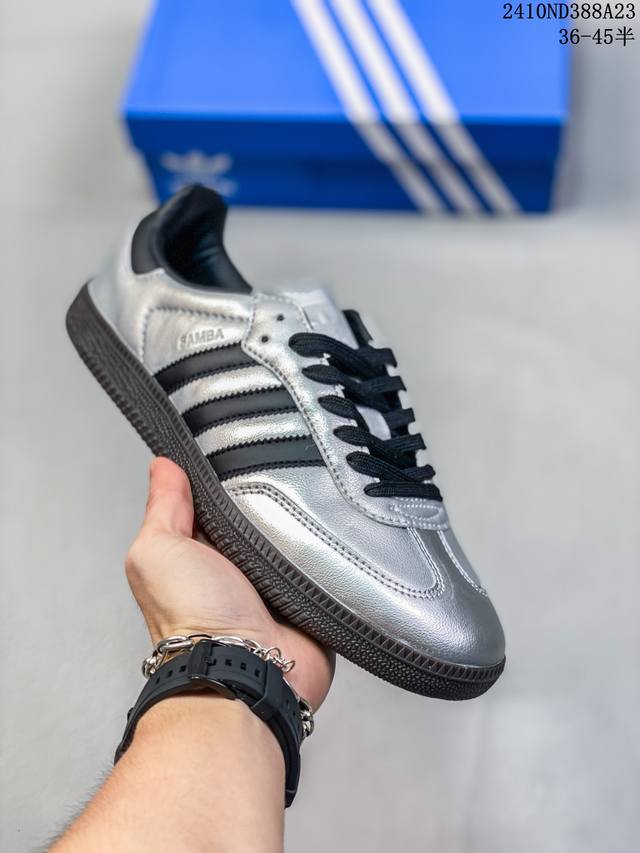 公司级阿迪达斯三叶草Adidas Originals Samba OG 桑巴舞系列绅士德训足球风百搭低帮休闲运动板鞋 货号:JI4218 尺码:36 36.5