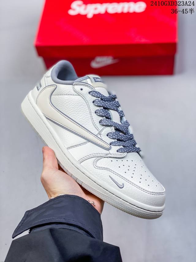 海外爆款限量发售！公司级 Travis Scott x Fragment Design x Jordan Air Jordan 1 Low OG SP “古驰联