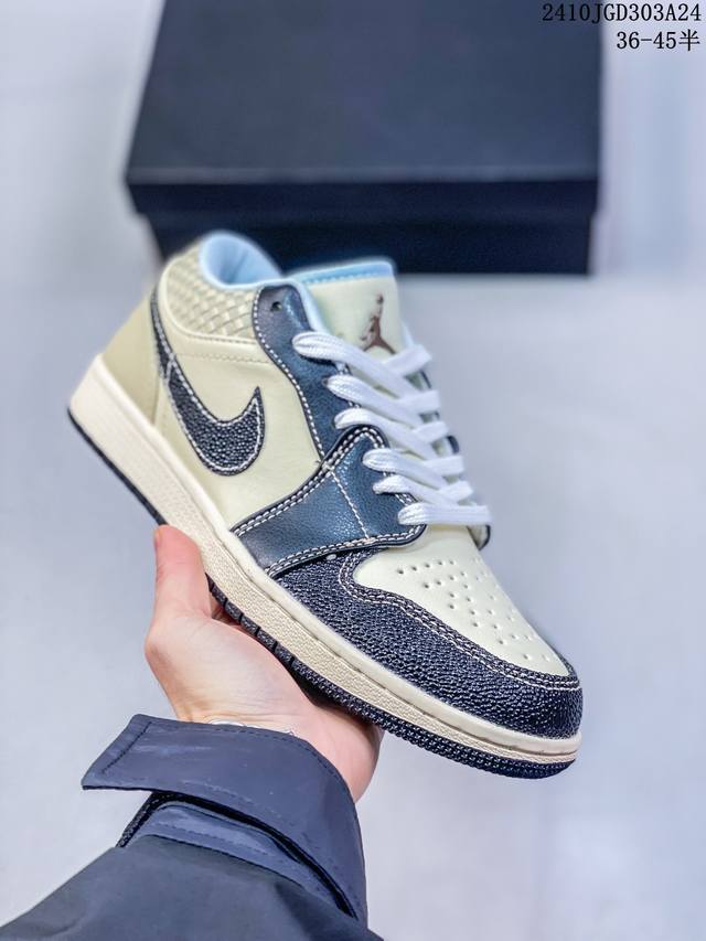 头层皮带半码 耐克Nike Air Jordan 1 Mid“ AJ1 乔1代 乔丹一代低帮经典复古文化休闲运动篮球鞋 尺码：36-45半 10JGD303A2