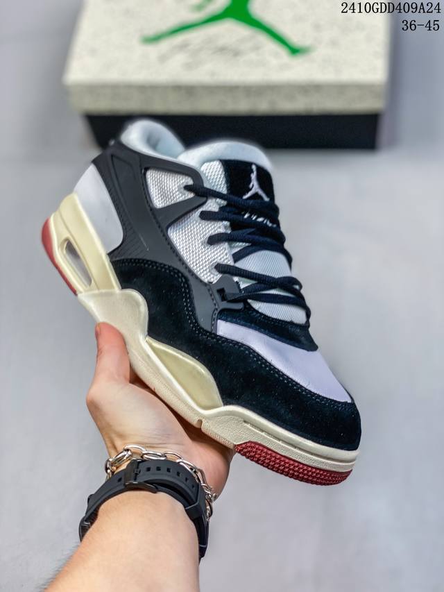 公司级带半码 Jordan Air Jordan 4 RM AJ4 黑色 篮球鞋 HF4334-004 尺码：36-45半 编码：10GDD409A24