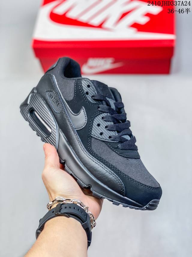 公司级Nike Air Max 90初代系列低帮复古气垫百搭休闲运动慢跑鞋 货号:HF3835- 尺码：36-46半 编码：10JHD337A24