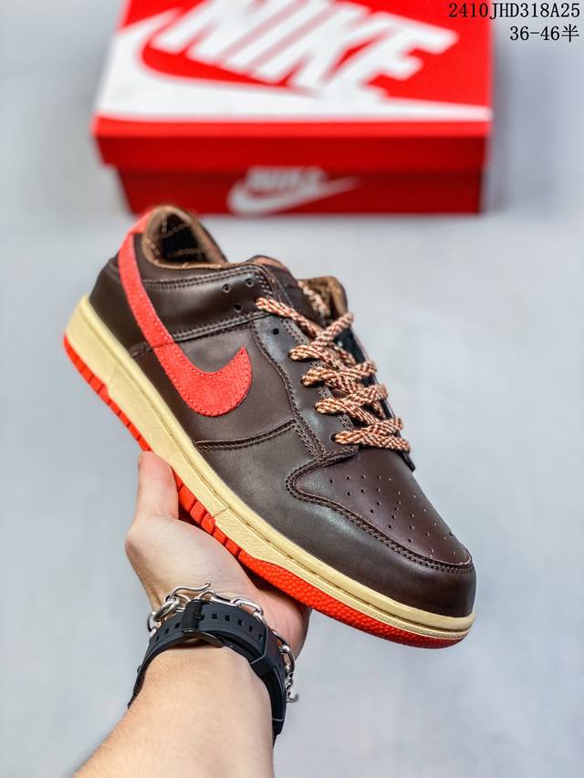 公司级带半码 耐克Nike SB Dunk Low 扣篮系列复古低帮休闲运动滑板板鞋。采用脚感柔软舒适ZoomAir气垫，有效吸收滑板等极限运动在落地时带来的冲